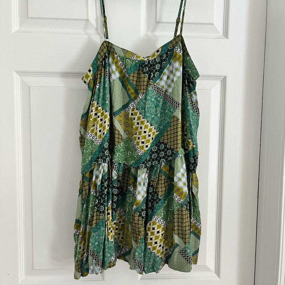Natural Life green Patchwork Tunic